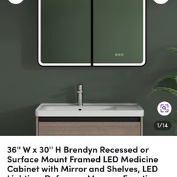 36”W X 30”H Medicine Cabinet