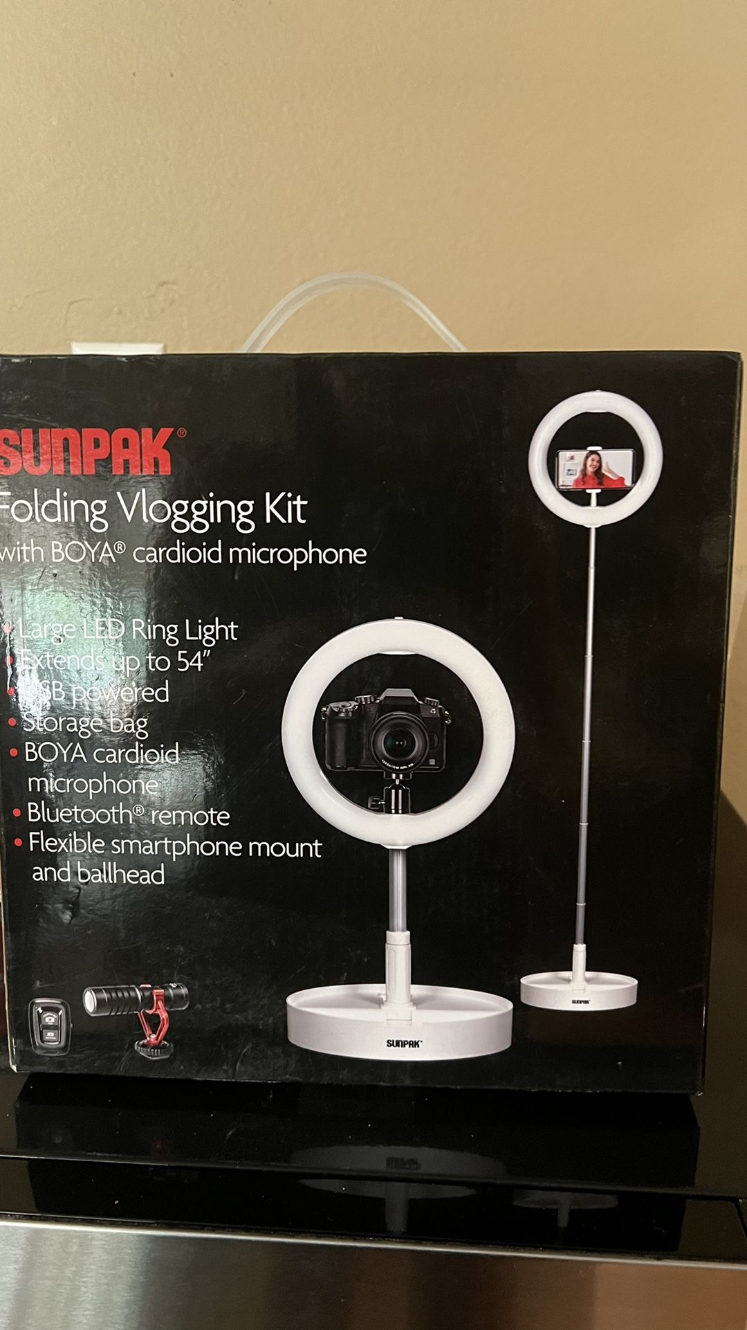 SUNPAK FOLDING VLOGGING KIT