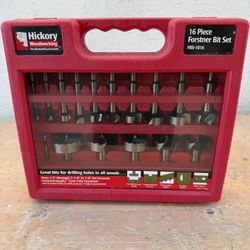 New - 16 Piece Forstner Drill Bit Set