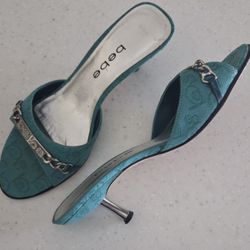 Bebe Women's Turquoise Heel Shoe