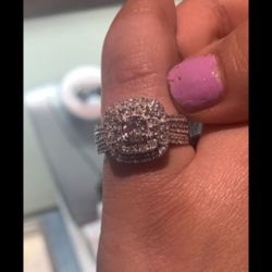White Gold Real Diamonds Engagement RING