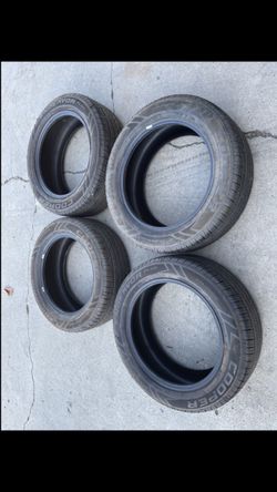 4 — 235/55r18 Cooper Endeavor Plus Tires Good 90% Treads 2022 Dot