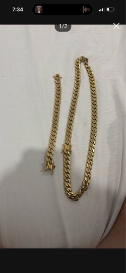 High Quality cuban link set 12mm
