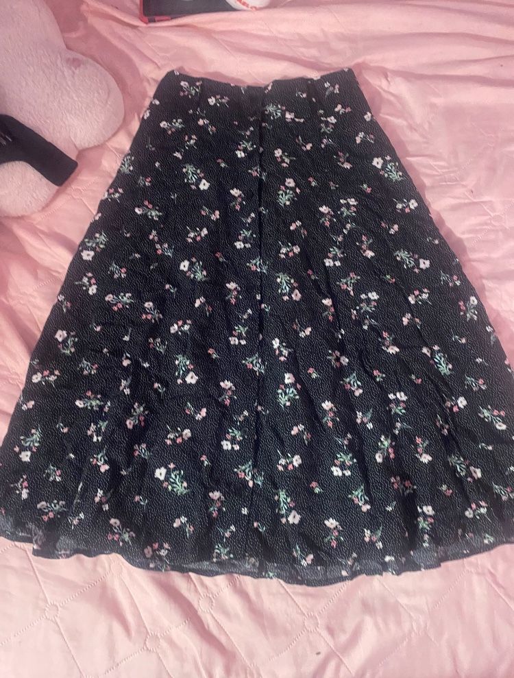 Black Flower Dress