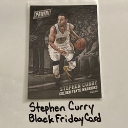 Stephen Curry Golden State Warriors All-Star Guard Black Friday Card. 