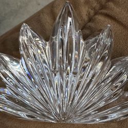 Vintage Mikasa Fleurisse crystal taper candle holder
