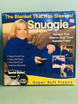 Snuggie (Original Blue) As Seen on TV Super Soft Fleece One Size Fits All NEW