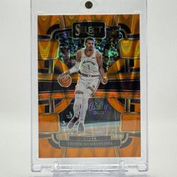 2023 Panini Select Victor Wembanyama #87 Orange Tectonic