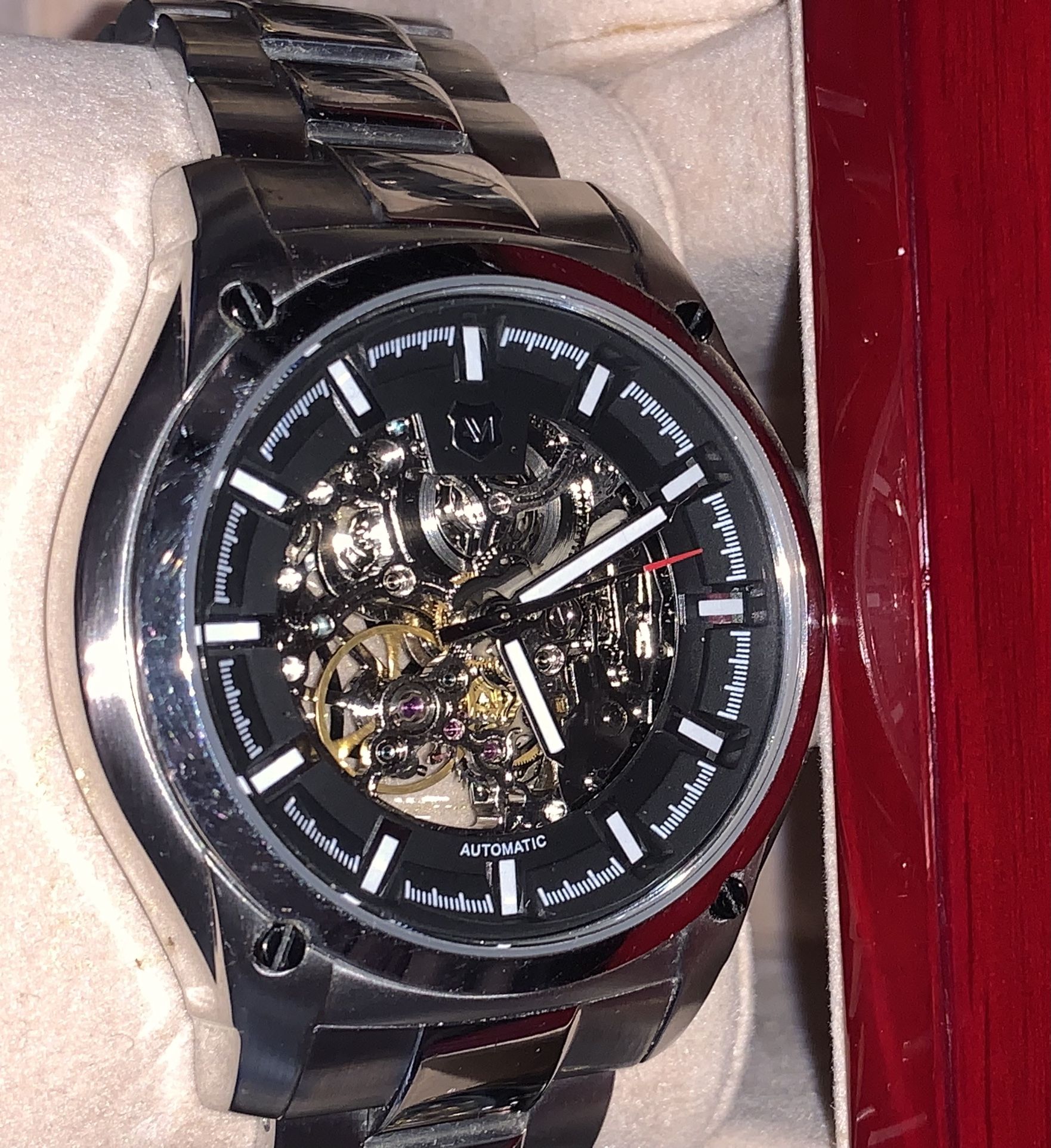 Andrew Marc Silver Automatic movement Watch