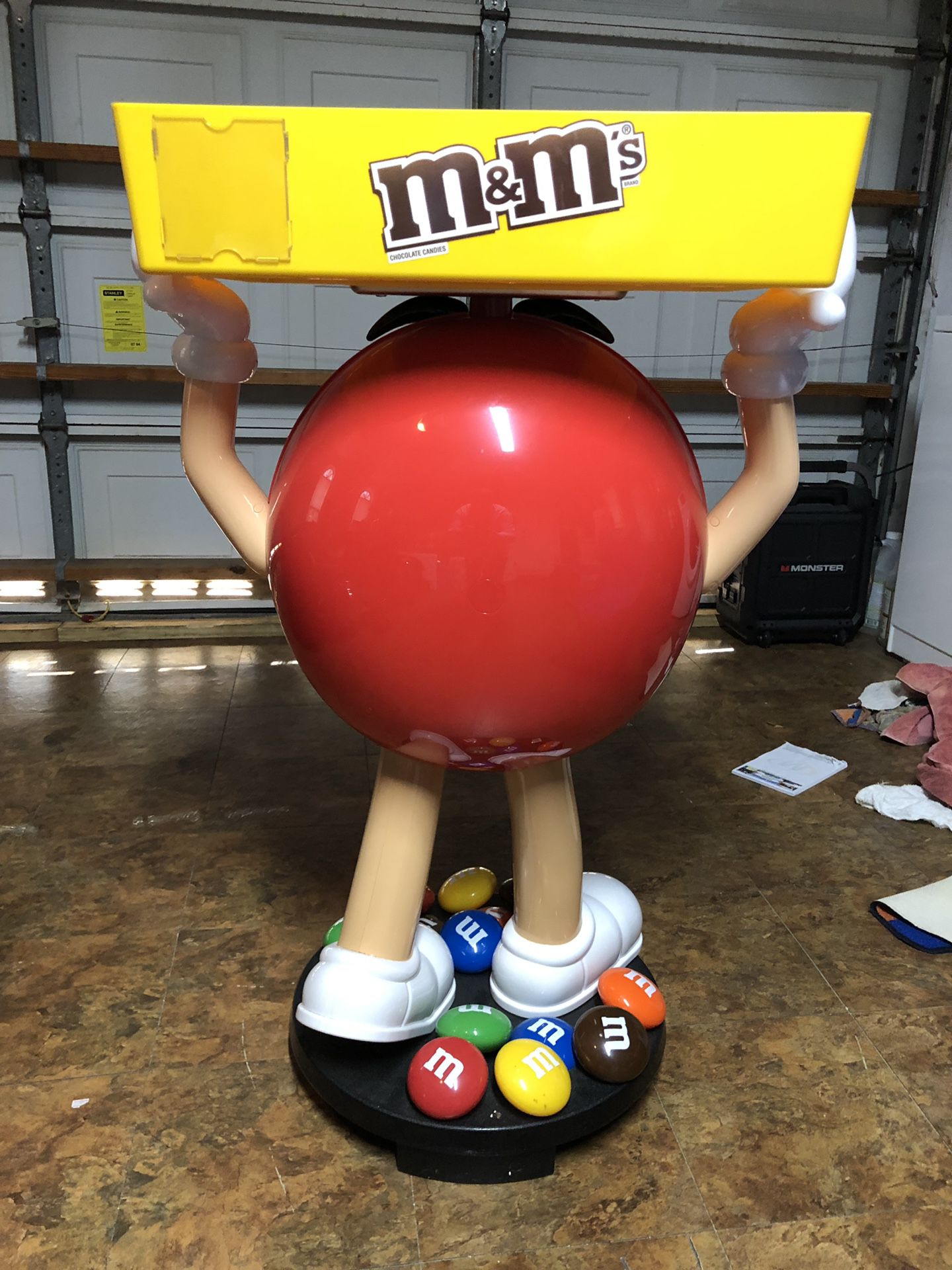 Used Yellow Peanut M&M Character Candy Store Display with Storage Tray for  Sale in Inman, SC - OfferUp