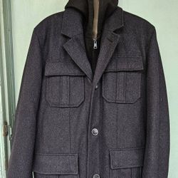 BLACK RIVET COAT/JACKET 