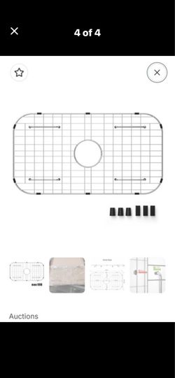 stainless steel sink grid.