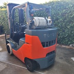 2016 TOYOTA FORKLIFT 10000LBS 6 FT HEAVY DUTY FORKS 3 Stage Mast Side Shift