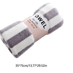 Soft Plush Striped Beach Towel