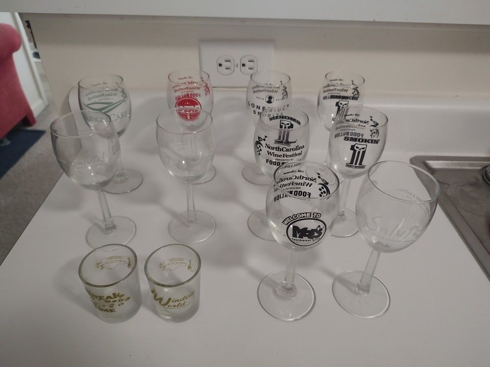 Souvenir Wine/Whiskey Glasses