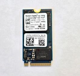 WD 256GB 2230 NVMe SSD 100% Health