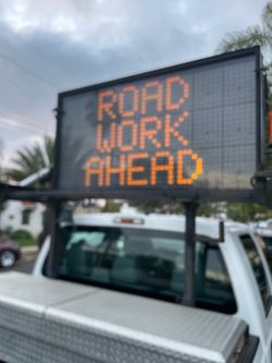 Litesys LiteReader Message Board 1030F-4 Sign for Construction Traffic Control - Works Perfect & Includedes