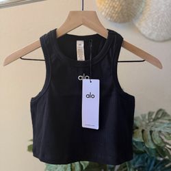 Black Aspire Tank Top Alo