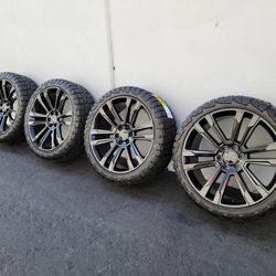 24" GM style rims/wheels 33" tires