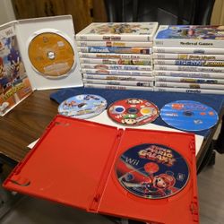 24 Nintendo Wii Games and Controllers 