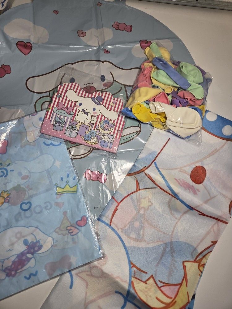 #2 Cinnamoroll Birthday Party Supplies 63 Pcs