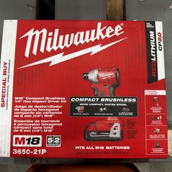 M18” Compact Brushless 1/4 Hex Impact Driver Kit