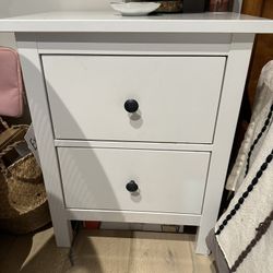 2 White IKEA Nightstands (Hemnes)