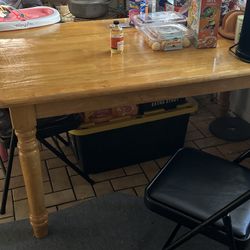 Solid Wood Kitchen Table