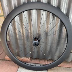 New Carbon Front Disc Wheel 700c 50mm Tubeless Clincher