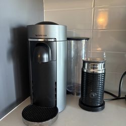 Nespresso vertuo machine with frother