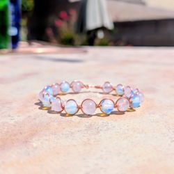 Handmade Beaded Crystal Wire Bracelet