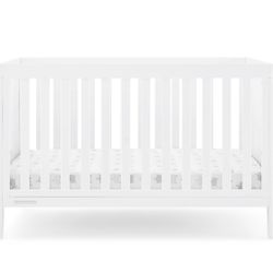 White Delta Children’s Convertible Crib To Toddler Bed