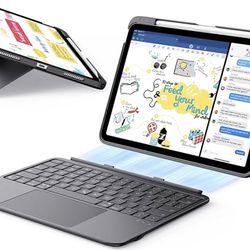 ESR for iPad Air 11 Inch Case with Keyboard M4/M3/M2 (2026/2025/2024) & Air 5th/4th Gen Flex Keyboard Case, Ultra-Light Magnetic Detachable Keyboard, 