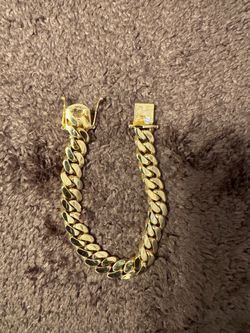 14k custom made bracelet w/VS diamond clasp