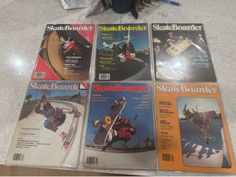 6 1978 and 1979 skate boarder magazines great shape with plastic covers $250 for all 6