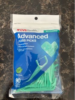 New CVS Health Advanced Floss Picks (90 Count)