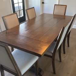 Dining table and chairs