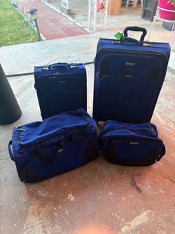 American Tourister 4-Piece Luggage Set Blue