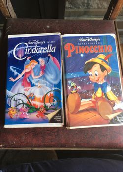 Walt Disney Black Diamonds Pinocchio And Cinderella