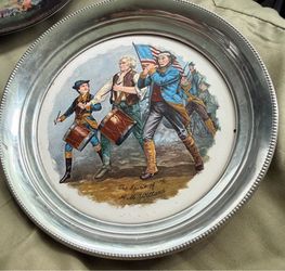 Vintage Revere Pewter "The Spirit of '76" Collector's Plate