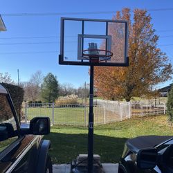 Adjustable Basketball Hoop. 