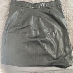 Faux Leather Skirt 
