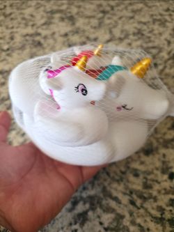 Unicorn 4 piece Bath Toy Set