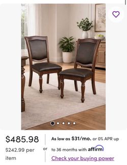 2 chairs  brand new