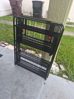 Black Foldable King Bed Frame