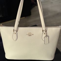 Coach White Bag