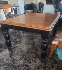 Wood Table With Chairs