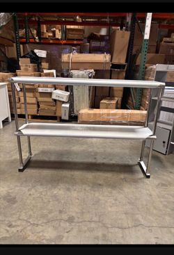 Brand New 48" Stainless Steel Prep Table Overshelf