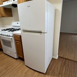 White Whirlpool Fridge