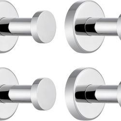 4 Pack Chrome Hand Towel Hooks